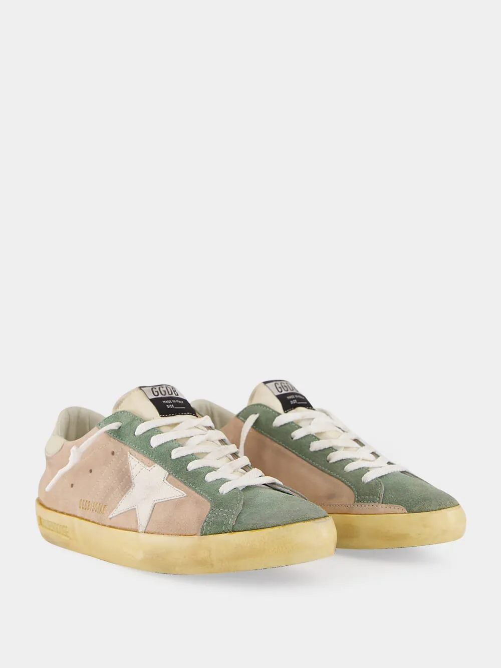 Super-Star Sneakers in Sand and Military Green sold by Fashion Clinic product image thumbnail 3