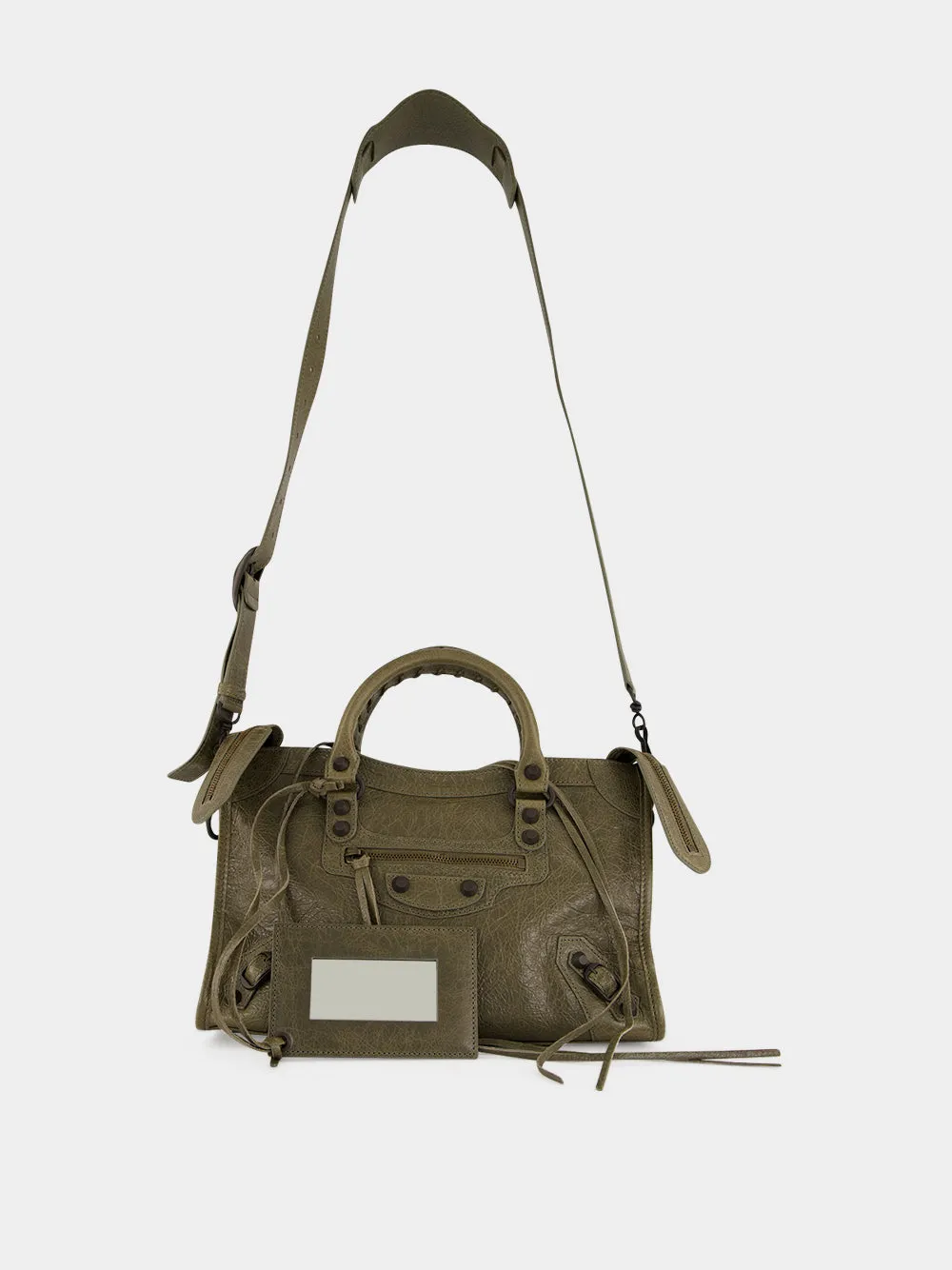 Army Green Le City Small Lambskin Bag sold by Fashion Clinic product image thumbnail 2