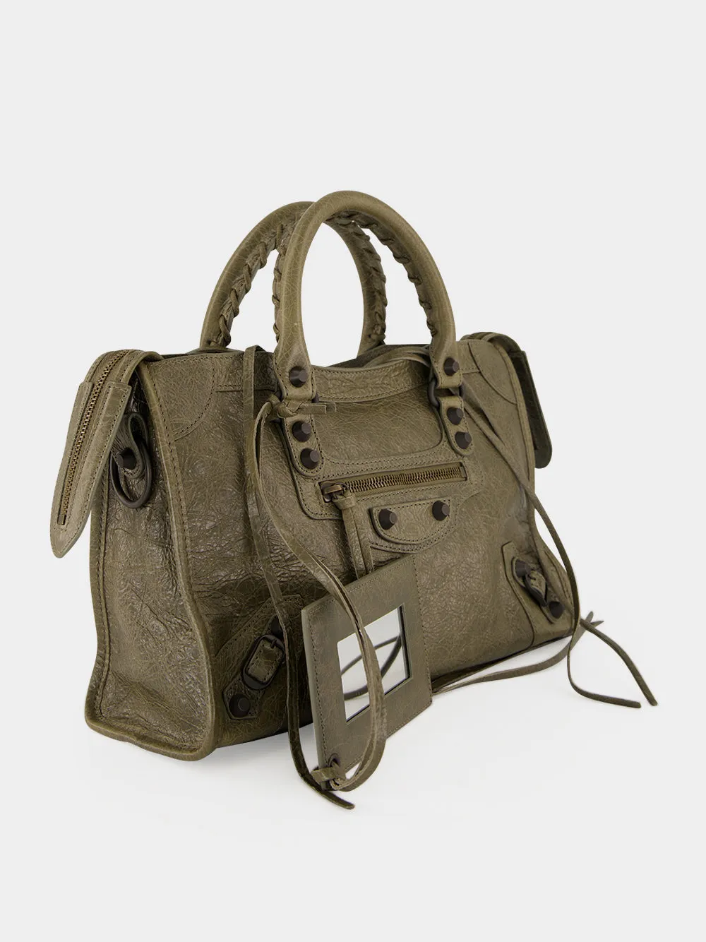 Army Green Le City Small Lambskin Bag sold by Fashion Clinic product image thumbnail 3