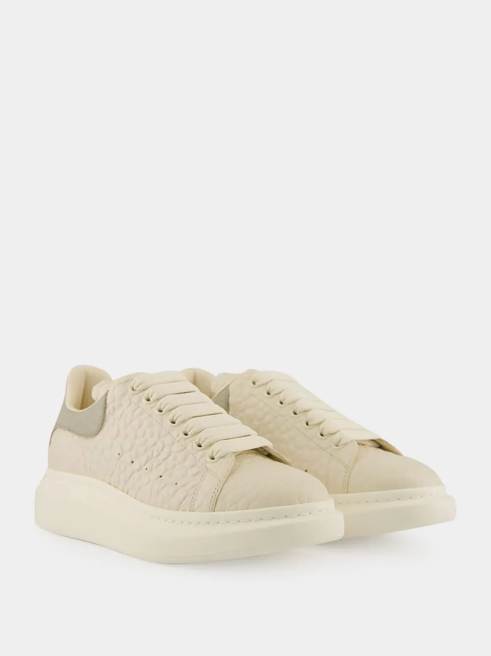 Off White and Green Oversized Sneaker sold by Fashion Clinic product image thumbnail 3