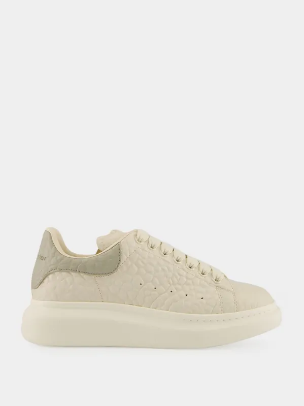 Off White and Green Oversized Sneaker made by Alexander McQueen