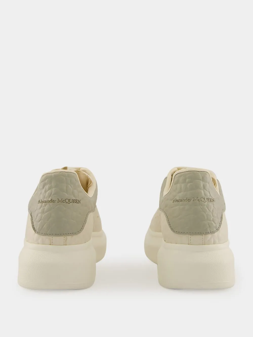Off White and Green Oversized Sneaker sold by Fashion Clinic product image thumbnail 5