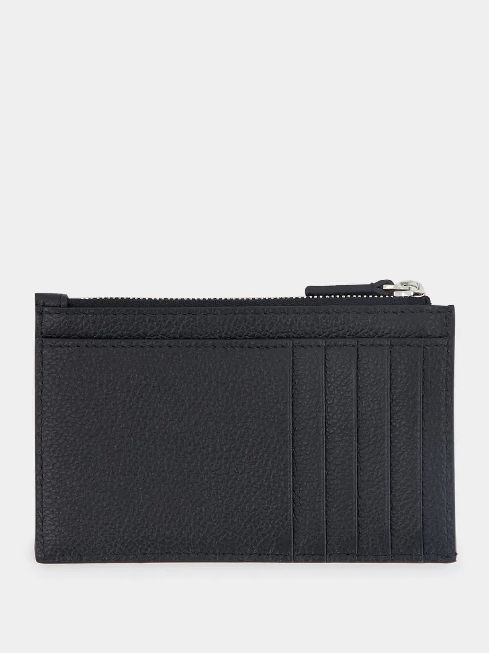 Black Leather Logo Card Holder sold by Fashion Clinic product image thumbnail 2