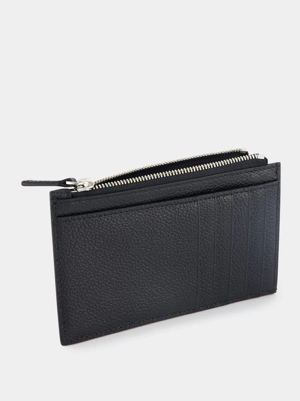 Black Leather Logo Card Holder sold by Fashion Clinic product image thumbnail 3
