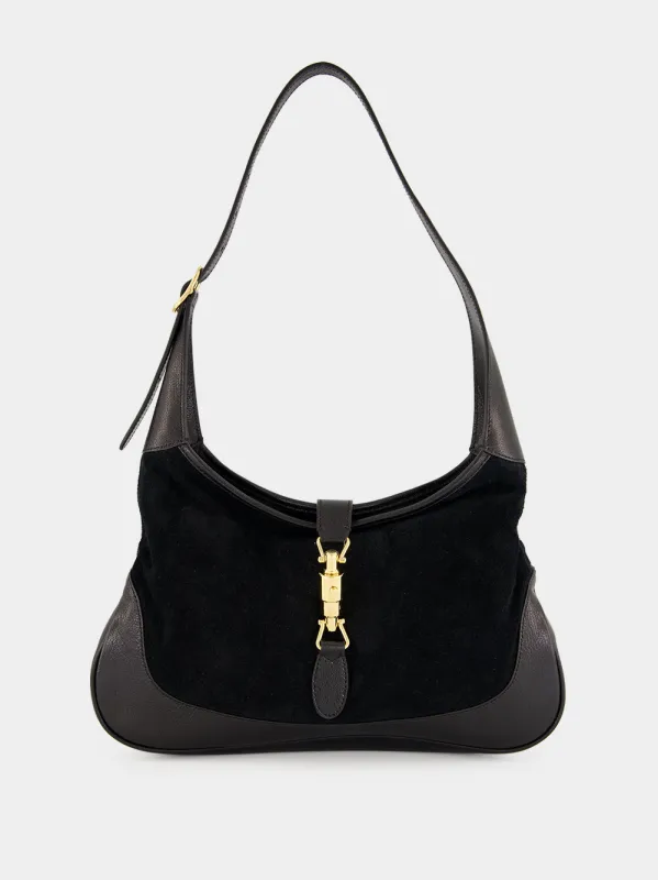 Black Suede Jackie 1961 Shoulder Bag made by Gucci