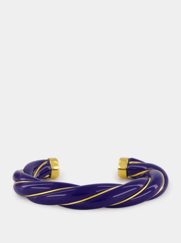 Diana Navy Bangle made by Aurélie Bidermann