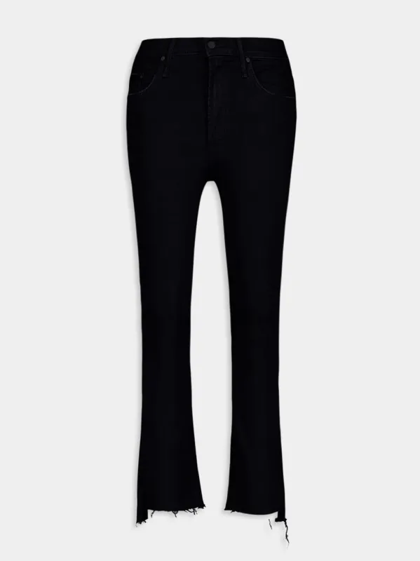 The Insider Black Cropped Jeans made by MOTHER