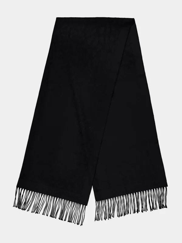 Black Sartorial Virgin Wool Scarf made by Dolce & Gabanna
