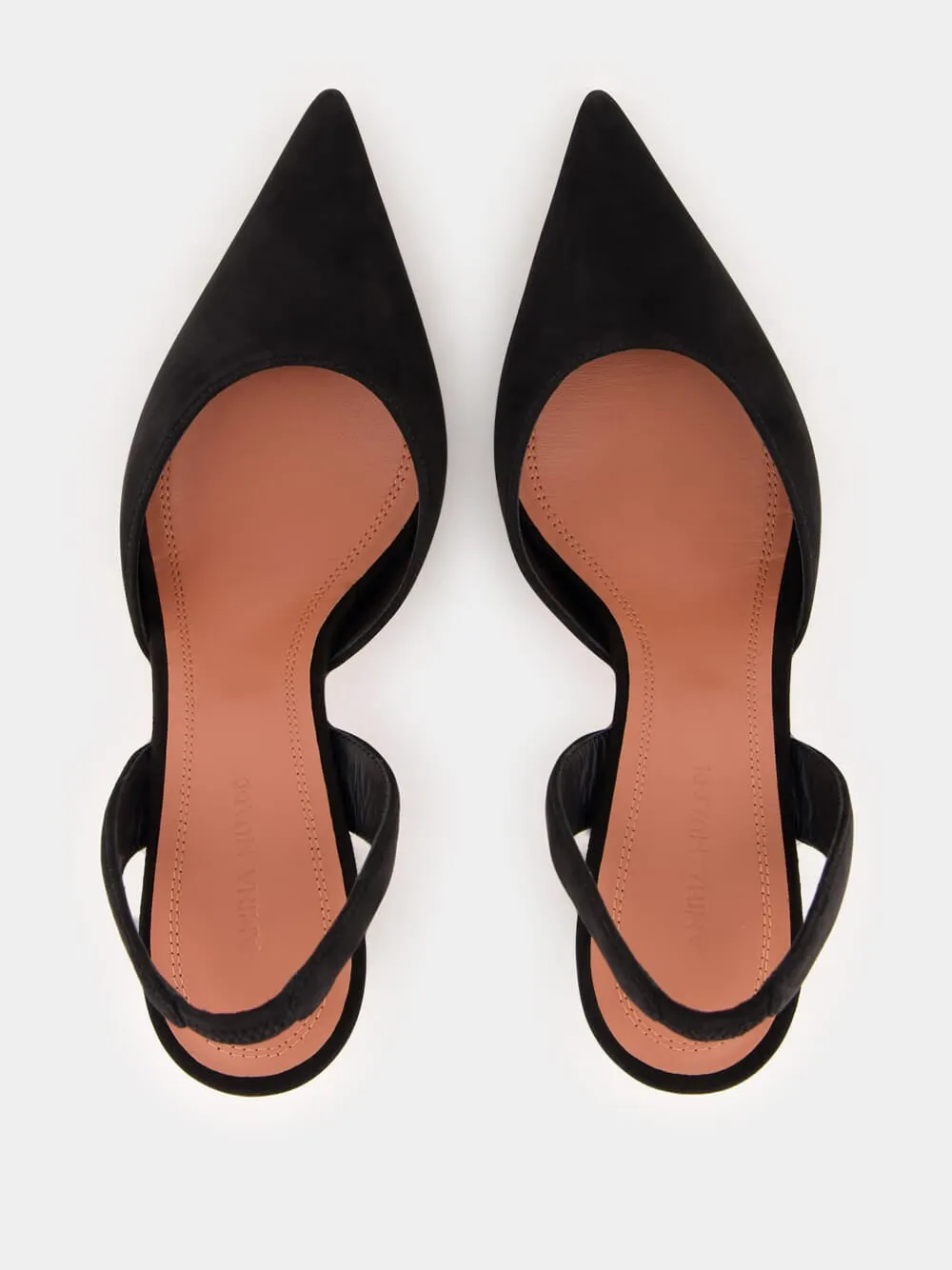 Black Holli Suede Slingback Heels sold by Fashion Clinic product image thumbnail 4