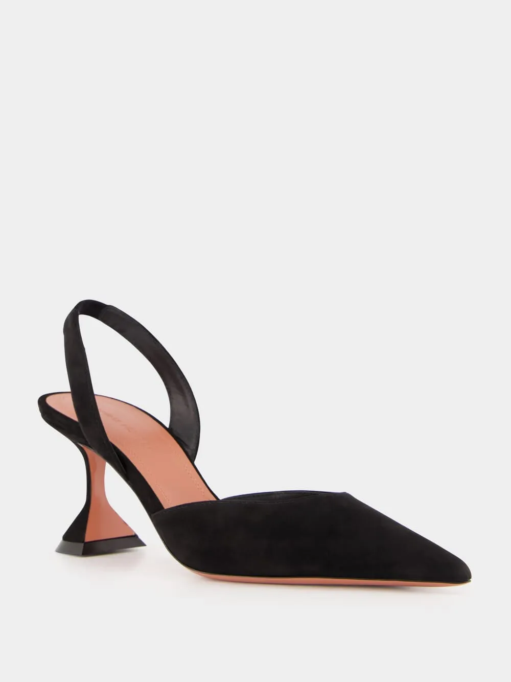 Black Holli Suede Slingback Heels sold by Fashion Clinic product image thumbnail 2