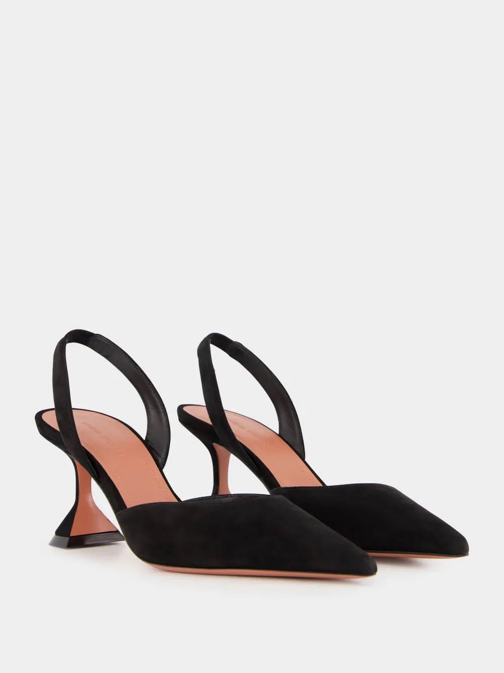 Black Holli Suede Slingback Heels sold by Fashion Clinic product image thumbnail 3