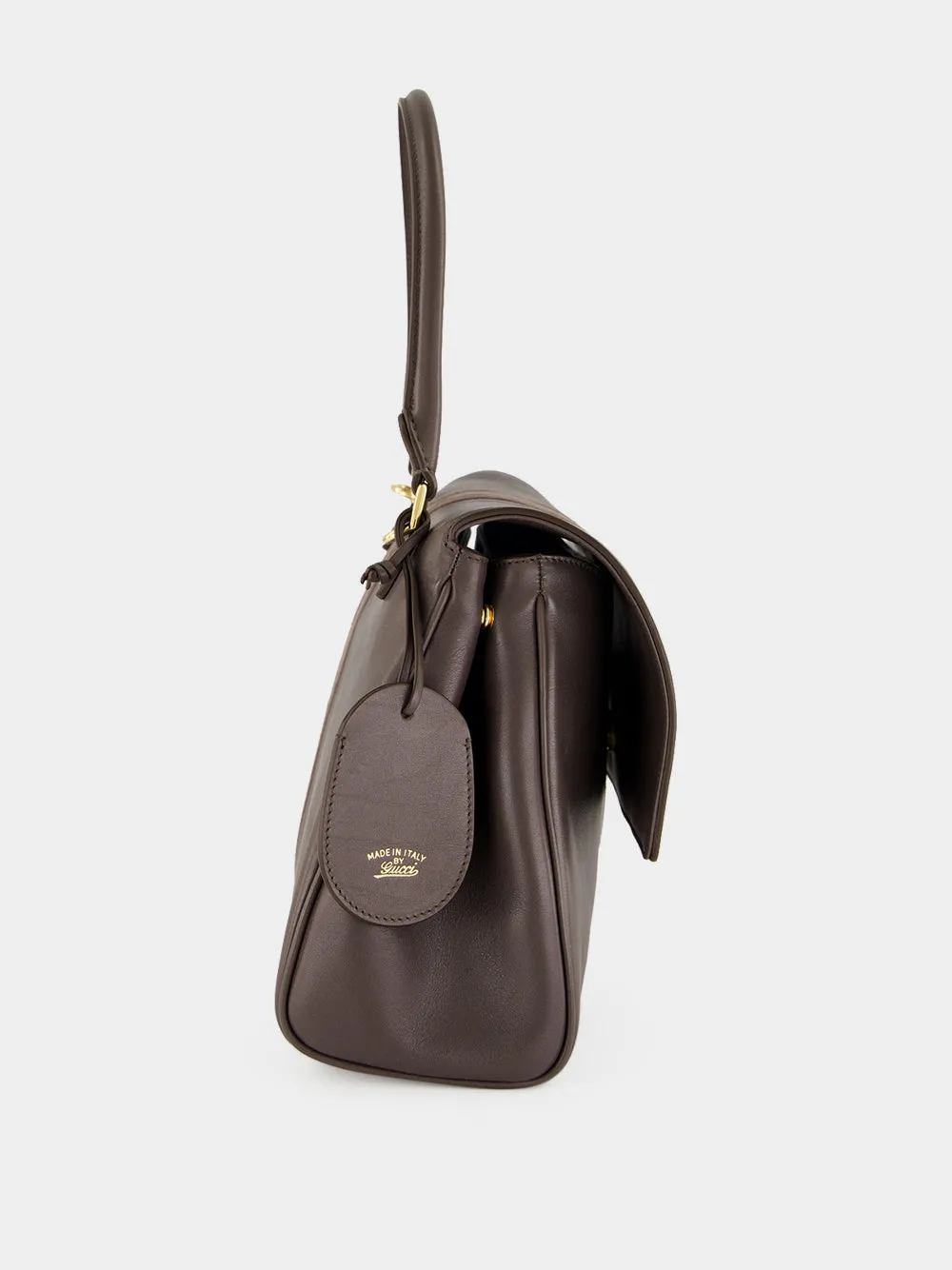 Dark Grey Paparazzo Medium Top Handle Bag sold by Fashion Clinic product image thumbnail 4