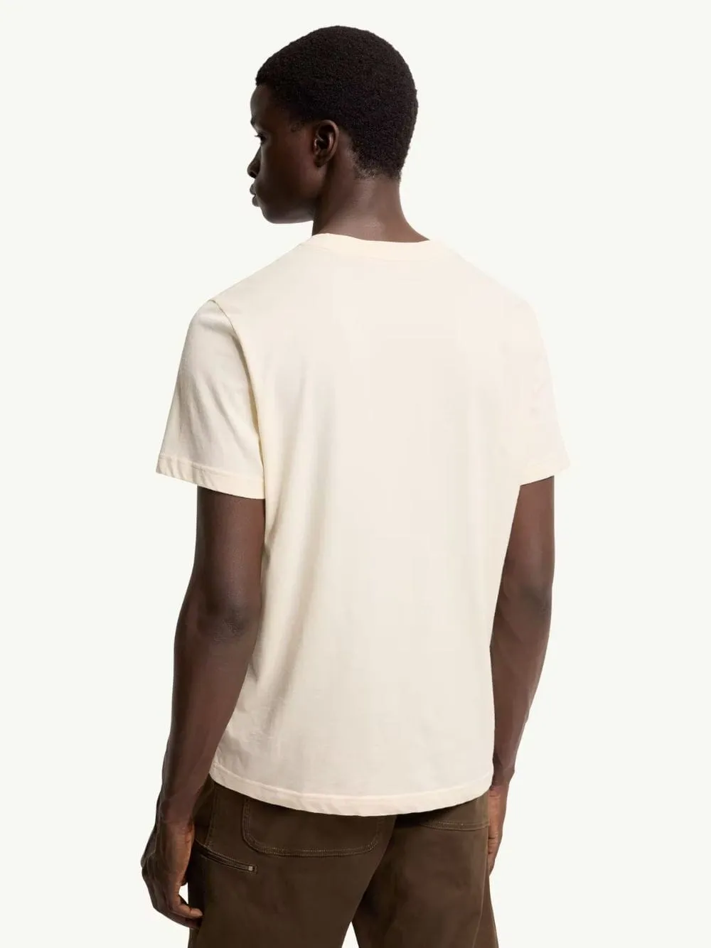 Ivory Cotton Jersey Logo T-Shirt sold by Fashion Clinic product image thumbnail 3