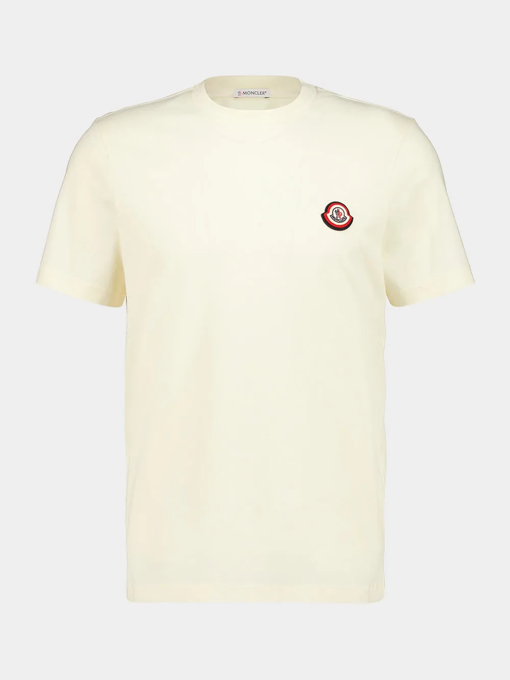 Ivory Cotton Jersey Logo T-Shirt sold by Fashion Clinic product image thumbnail 2