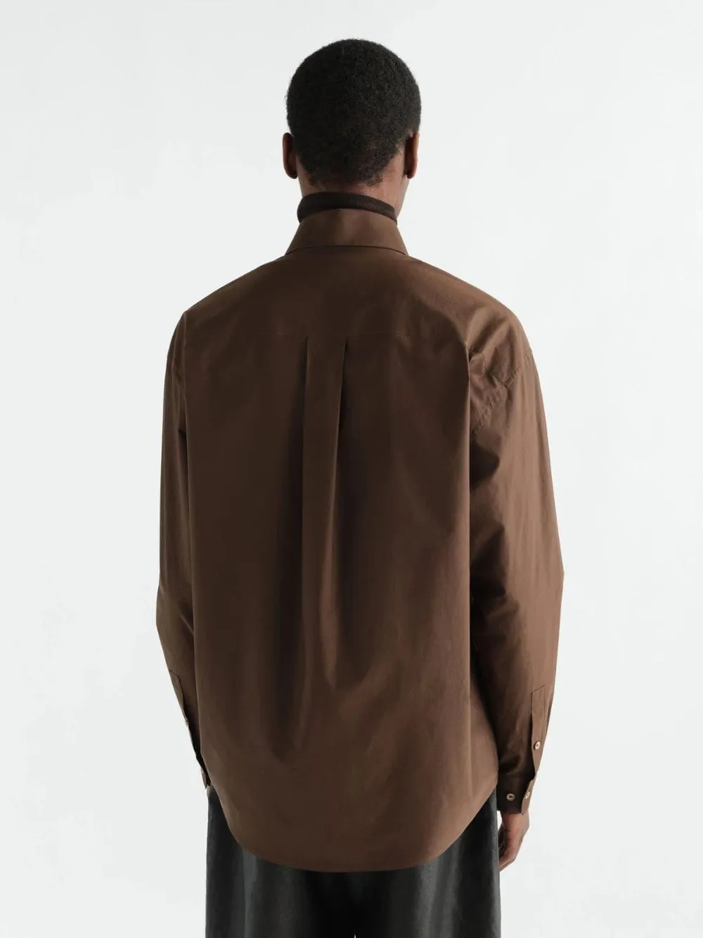 Truffle Washed Cotton Silk Shirt sold by Fashion Clinic product image thumbnail 3