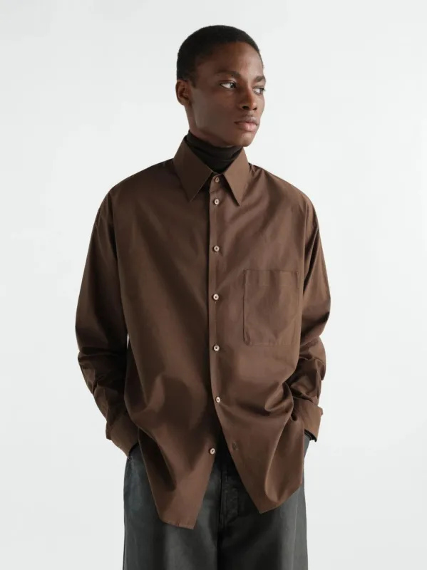 Truffle Washed Cotton Silk Shirt made by Lemaire