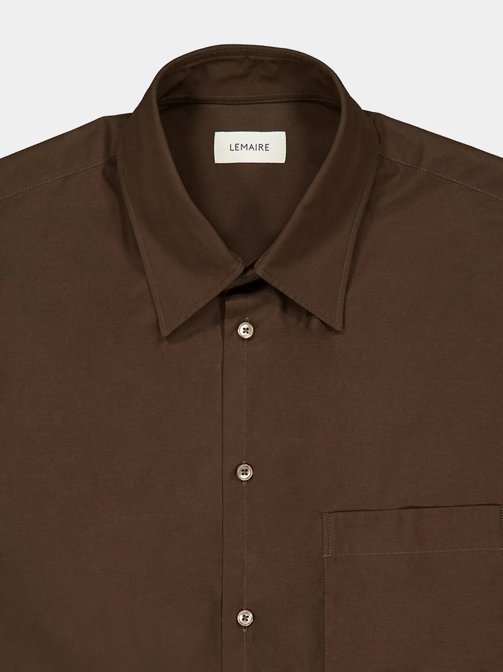 Truffle Washed Cotton Silk Shirt sold by Fashion Clinic product image thumbnail 5