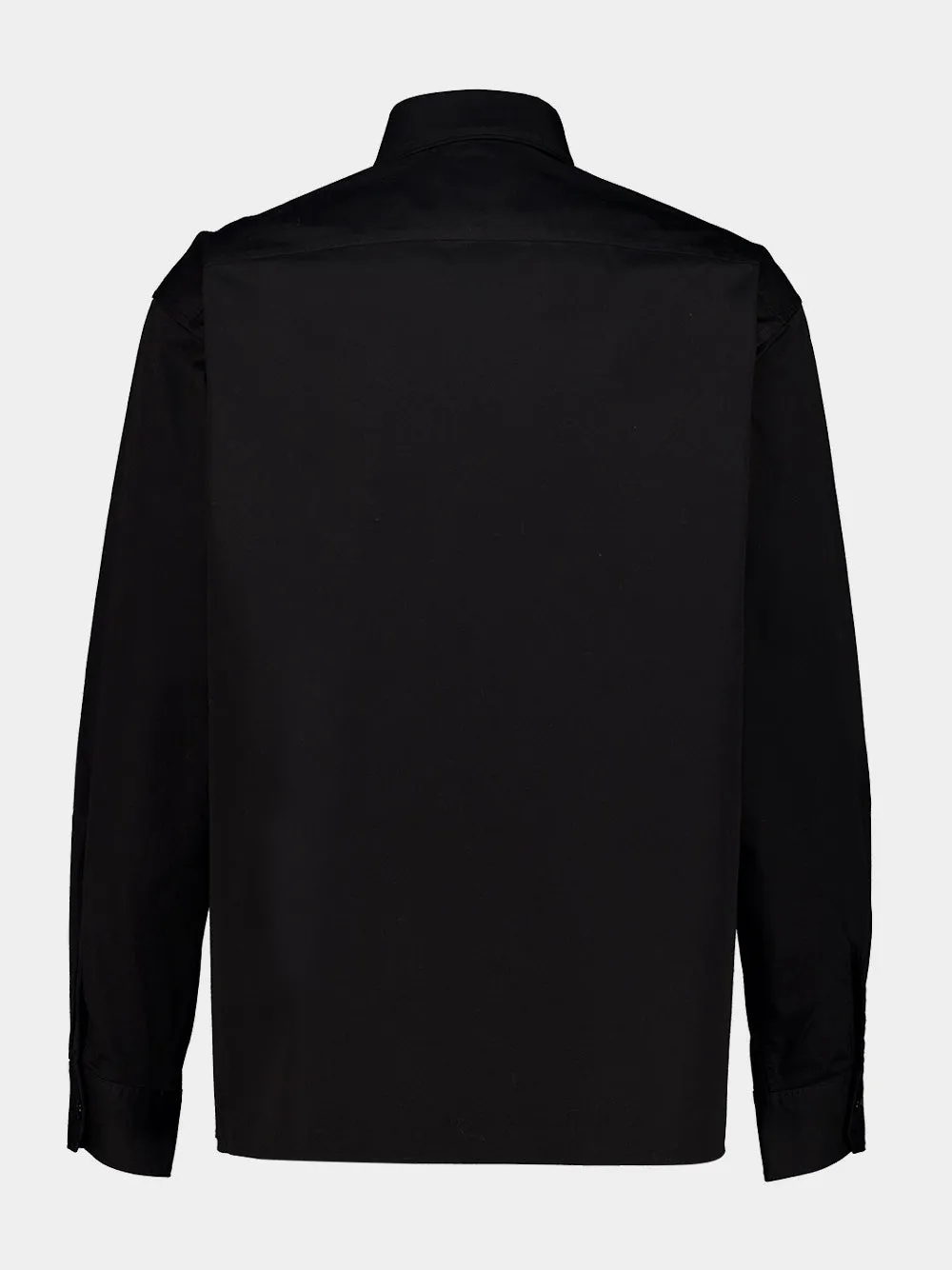 Black Light Cotton Twill Two-Pocket Shirt sold by Fashion Clinic product image thumbnail 4