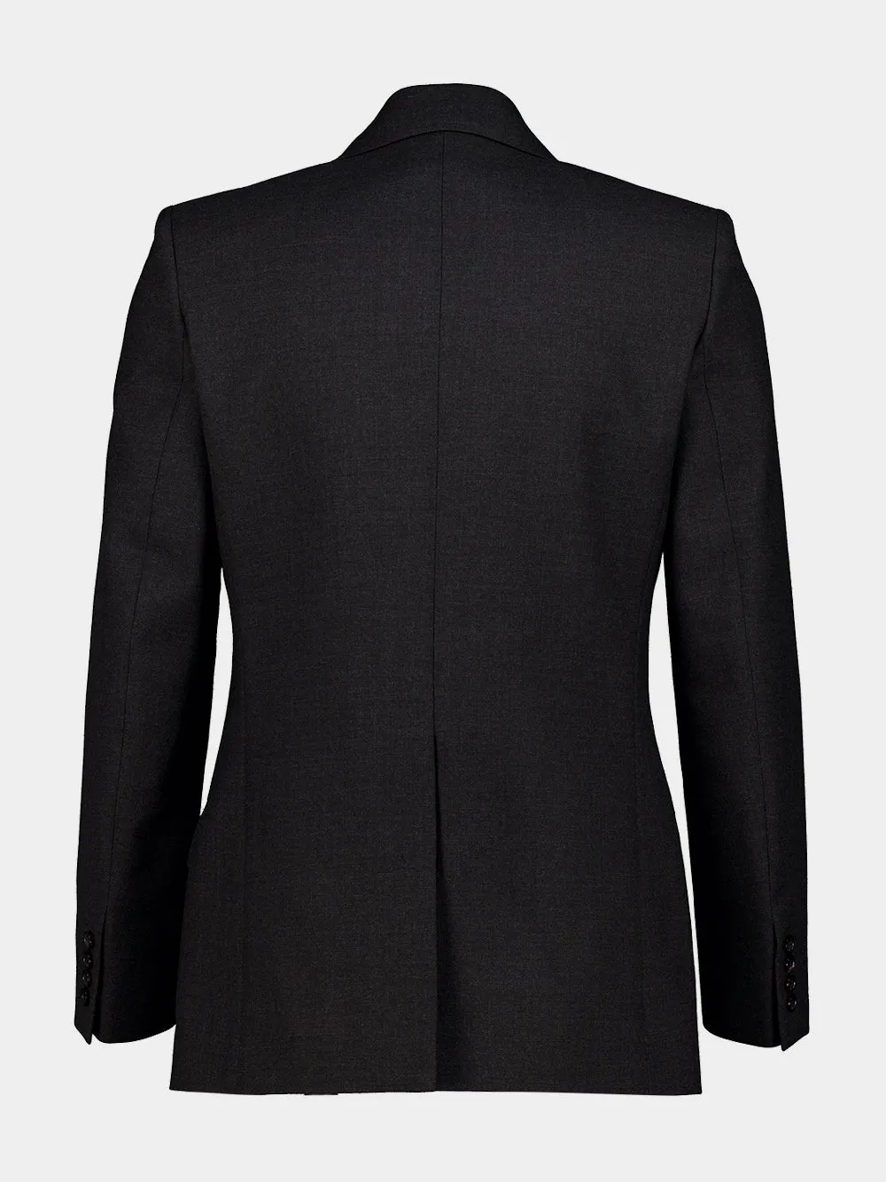 Anthracite Double-Breasted Wool Blazer sold by Fashion Clinic product image thumbnail 3
