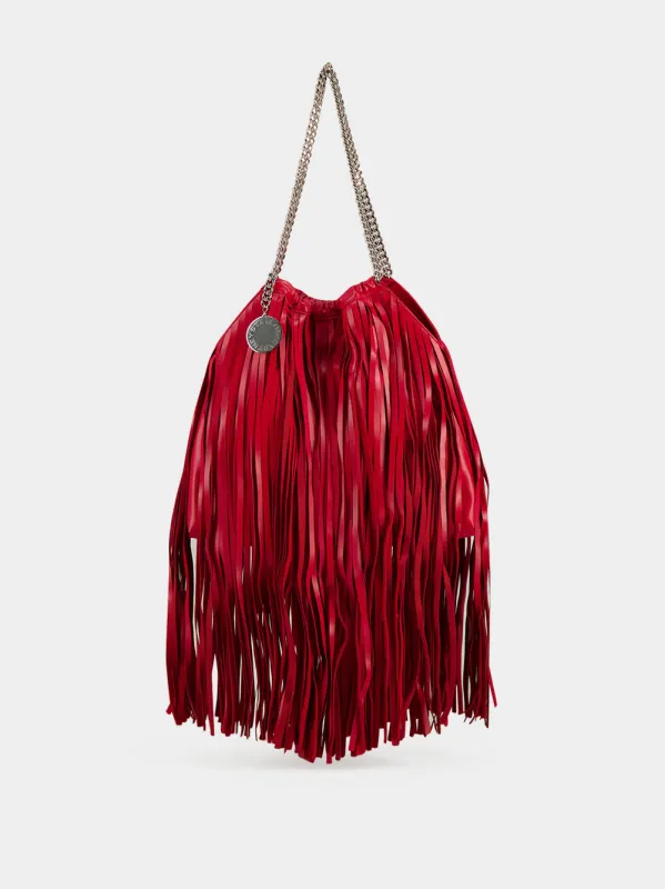 Red Falabella Medium Drawstring Handbag made by Stella McCartney