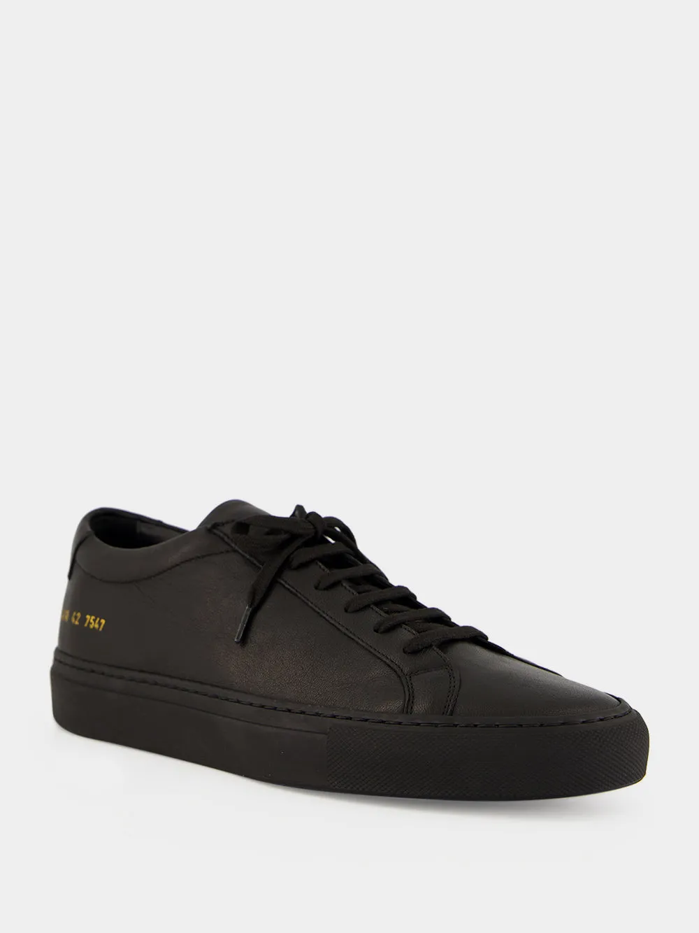 Black Achilles Leather Sneakers sold by Fashion Clinic product image thumbnail 2