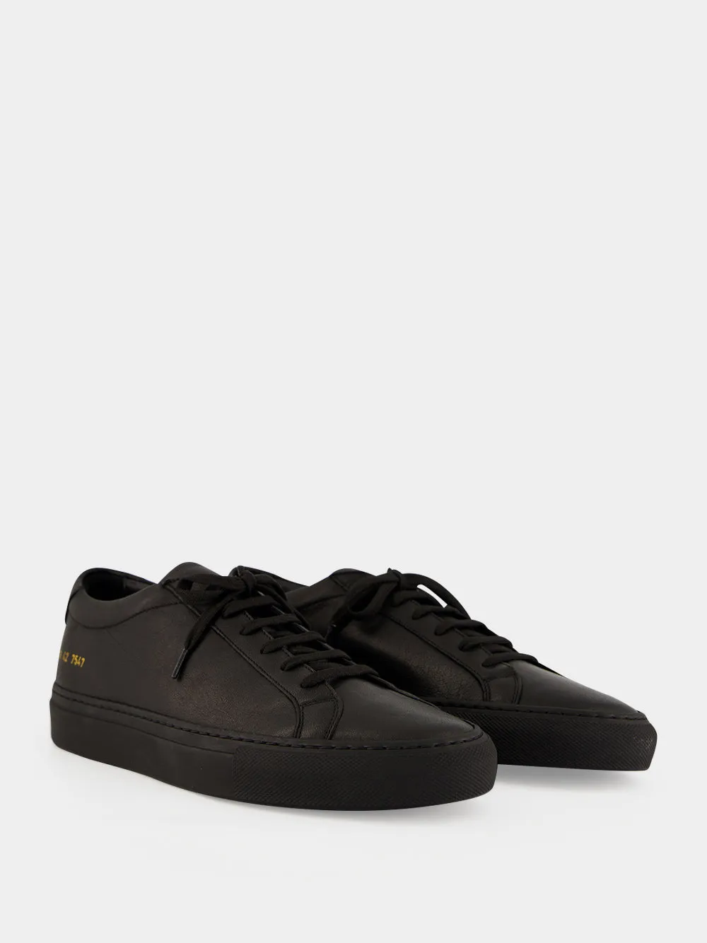 Black Achilles Leather Sneakers sold by Fashion Clinic product image thumbnail 3
