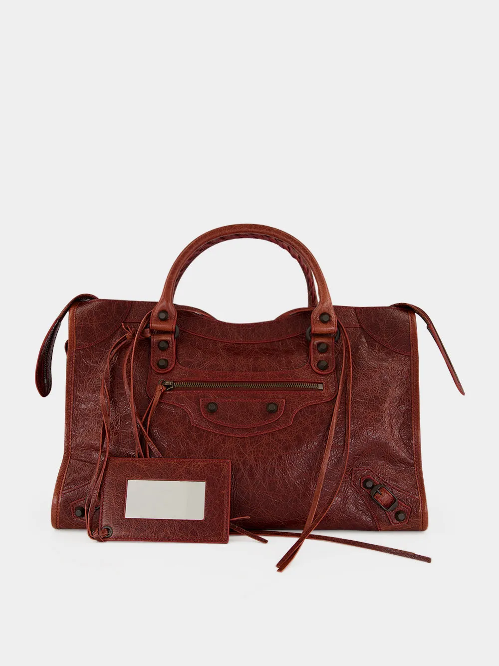 Berry Red Le City Medium Leather Handbag sold by Fashion Clinic product image thumbnail 2