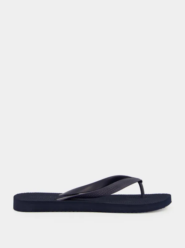 Fabio Navy Blue Flip Flops made by Fashion Clinic