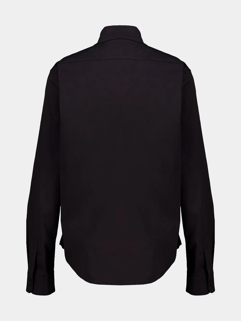 Black Stretch Poplin Shirt sold by Fashion Clinic product image thumbnail 4