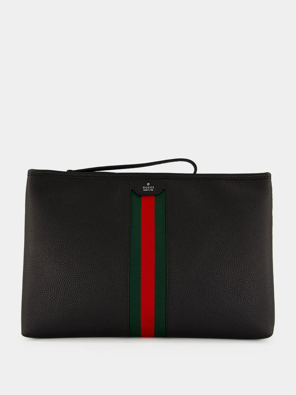Black Calfskin Portfolio Pouch sold by Fashion Clinic