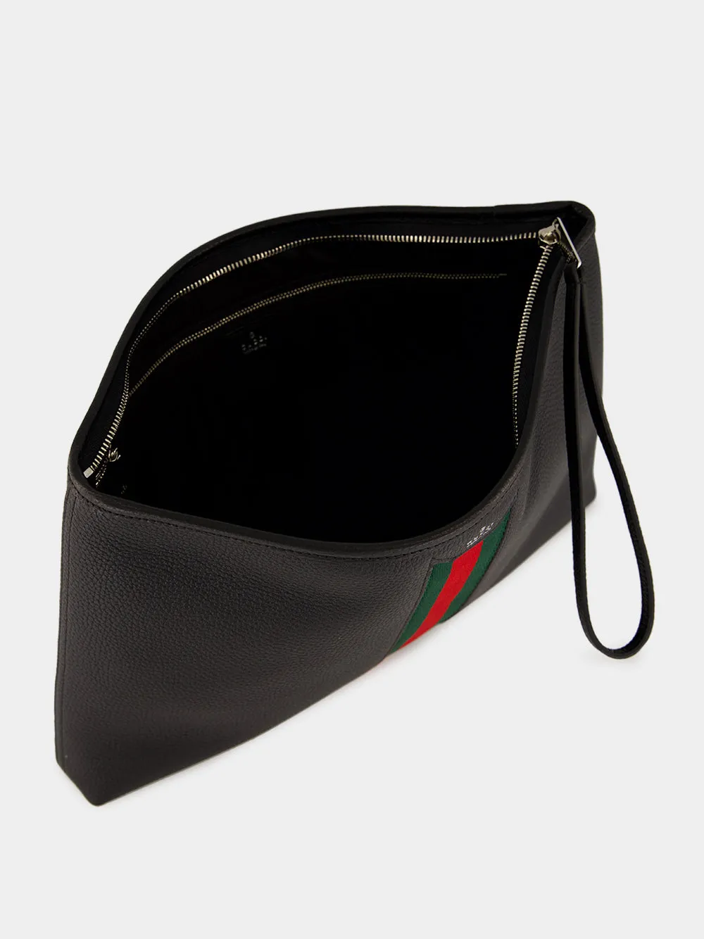 Black Calfskin Portfolio Pouch sold by Fashion Clinic product image thumbnail 5