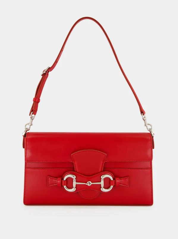 Red Horsebit Ristretto Medium Shoulder Bag made by Gucci