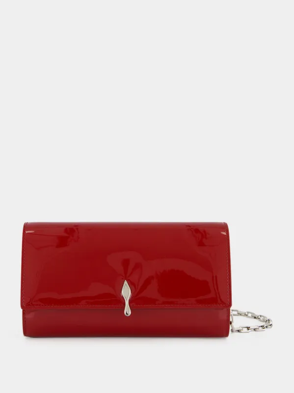 Empire Red Bettina Patent Leather Wallet made by Christian Louboutin