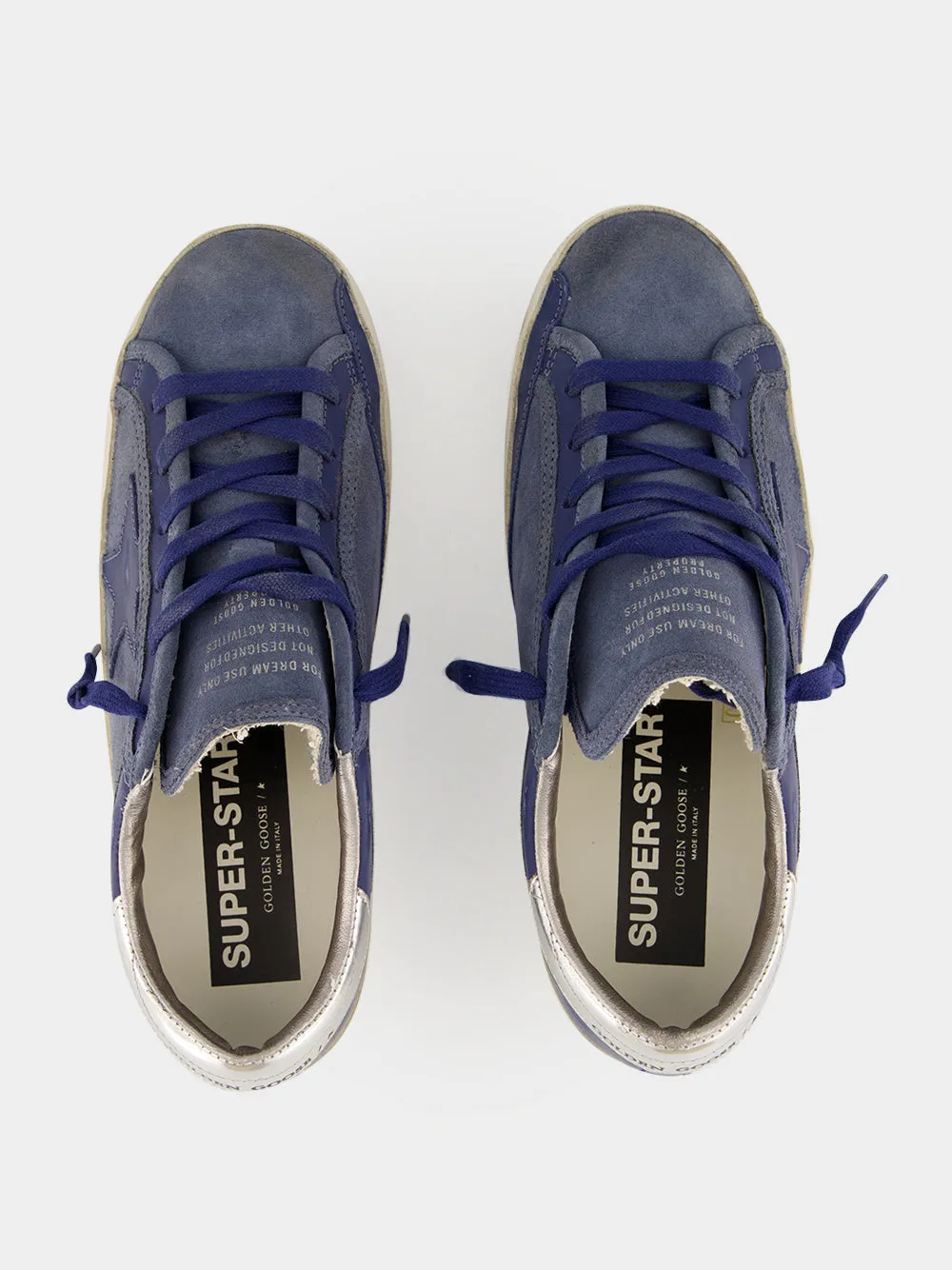 Denim Blue Super-Star Suede Sneakers sold by Fashion Clinic product image thumbnail 4