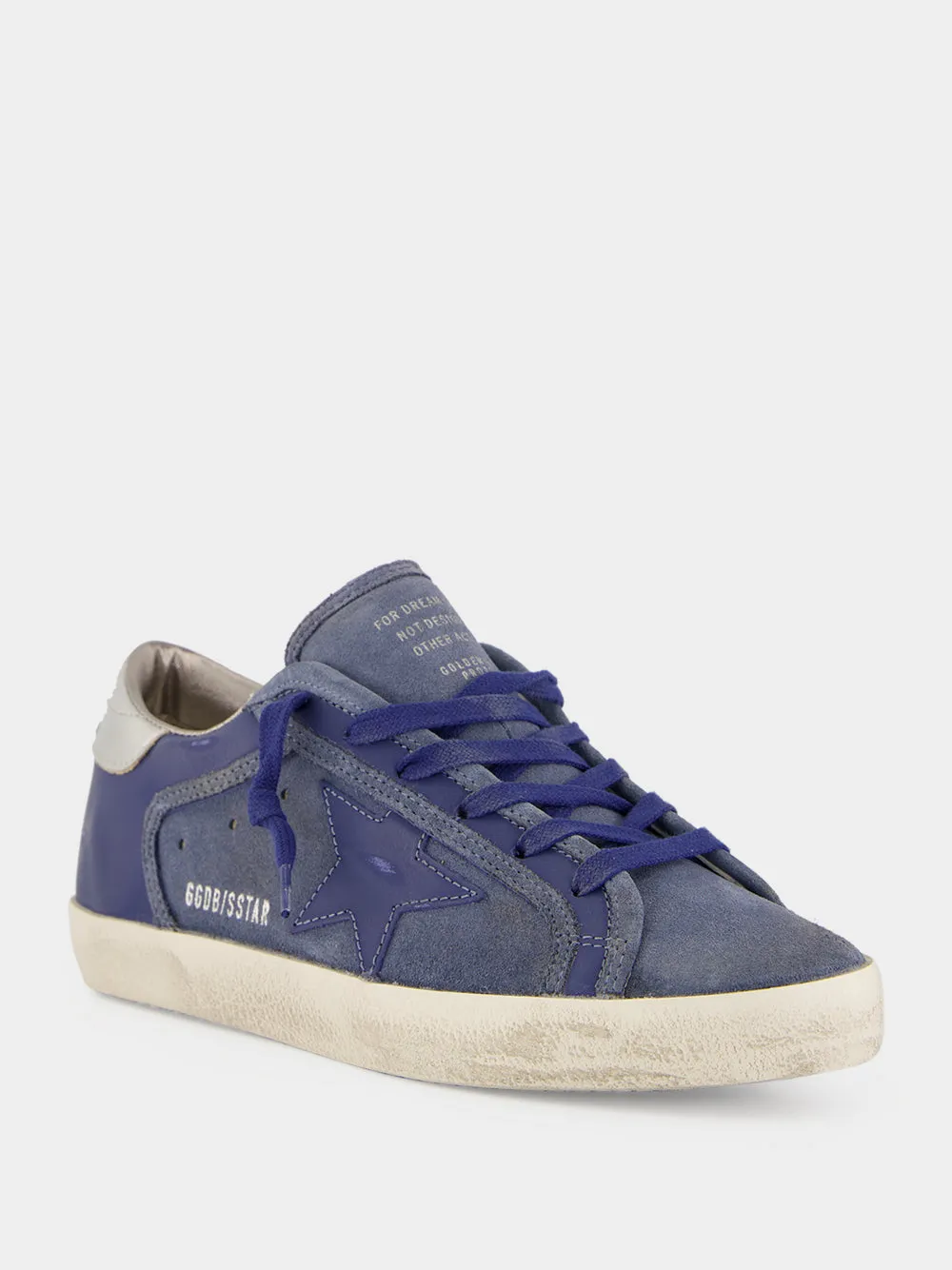 Denim Blue Super-Star Suede Sneakers sold by Fashion Clinic product image thumbnail 2