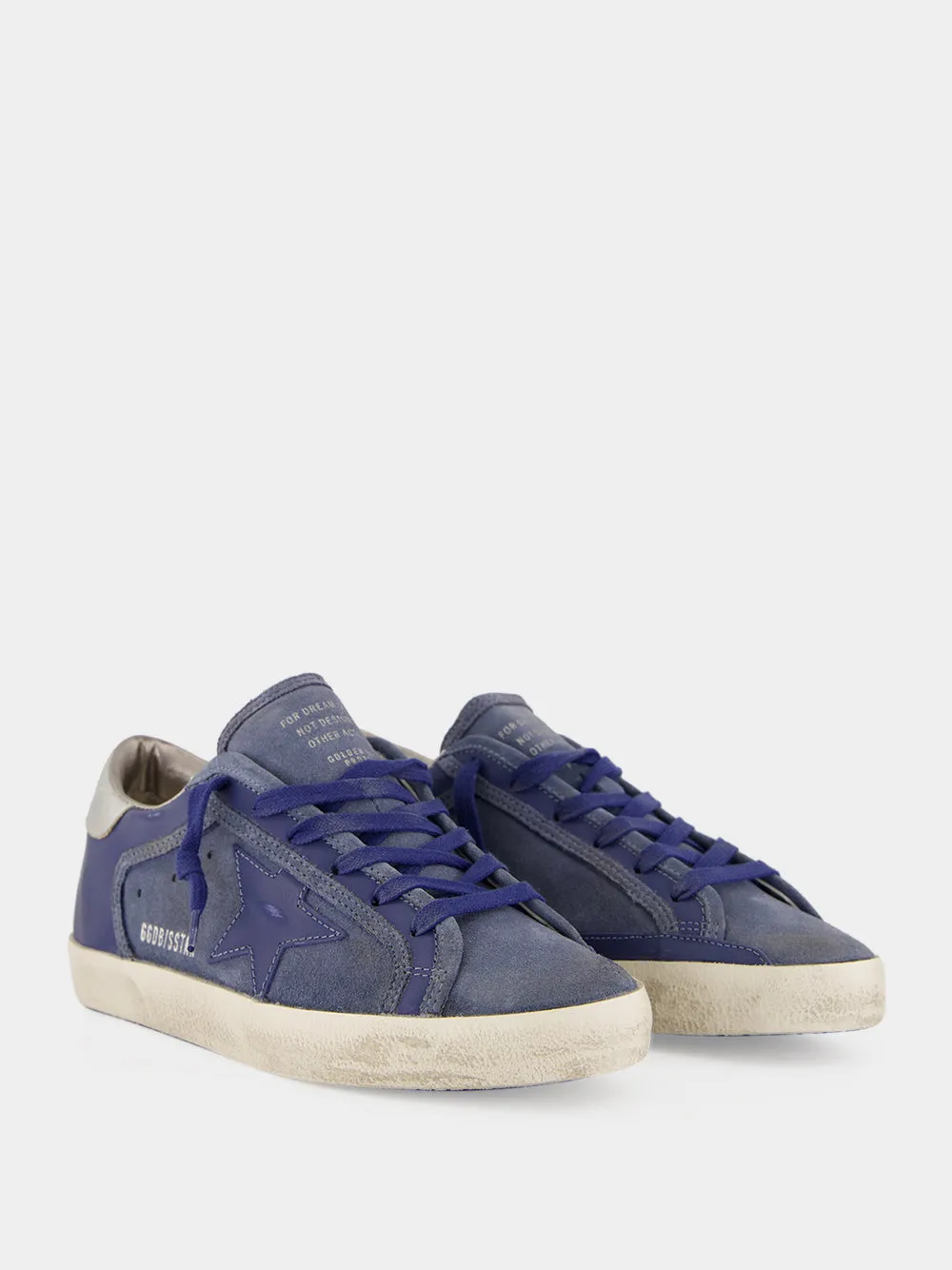 Denim Blue Super-Star Suede Sneakers sold by Fashion Clinic product image thumbnail 3
