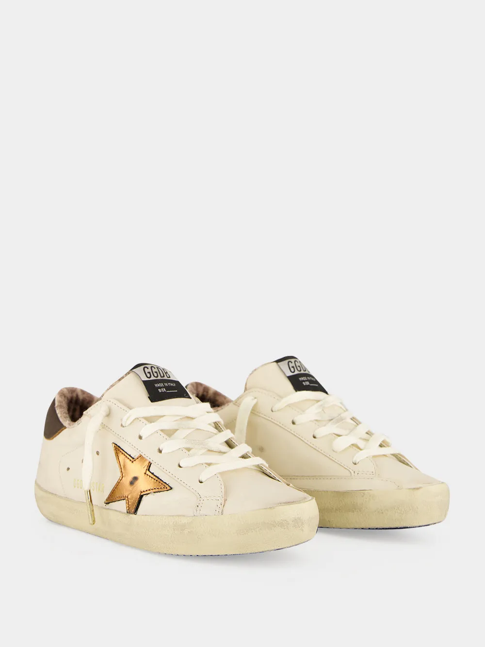 Buttercream Super-Star Leather Sneakers sold by Fashion Clinic product image thumbnail 3