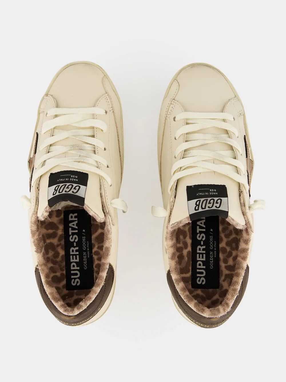 Buttercream Super-Star Leather Sneakers sold by Fashion Clinic product image thumbnail 4
