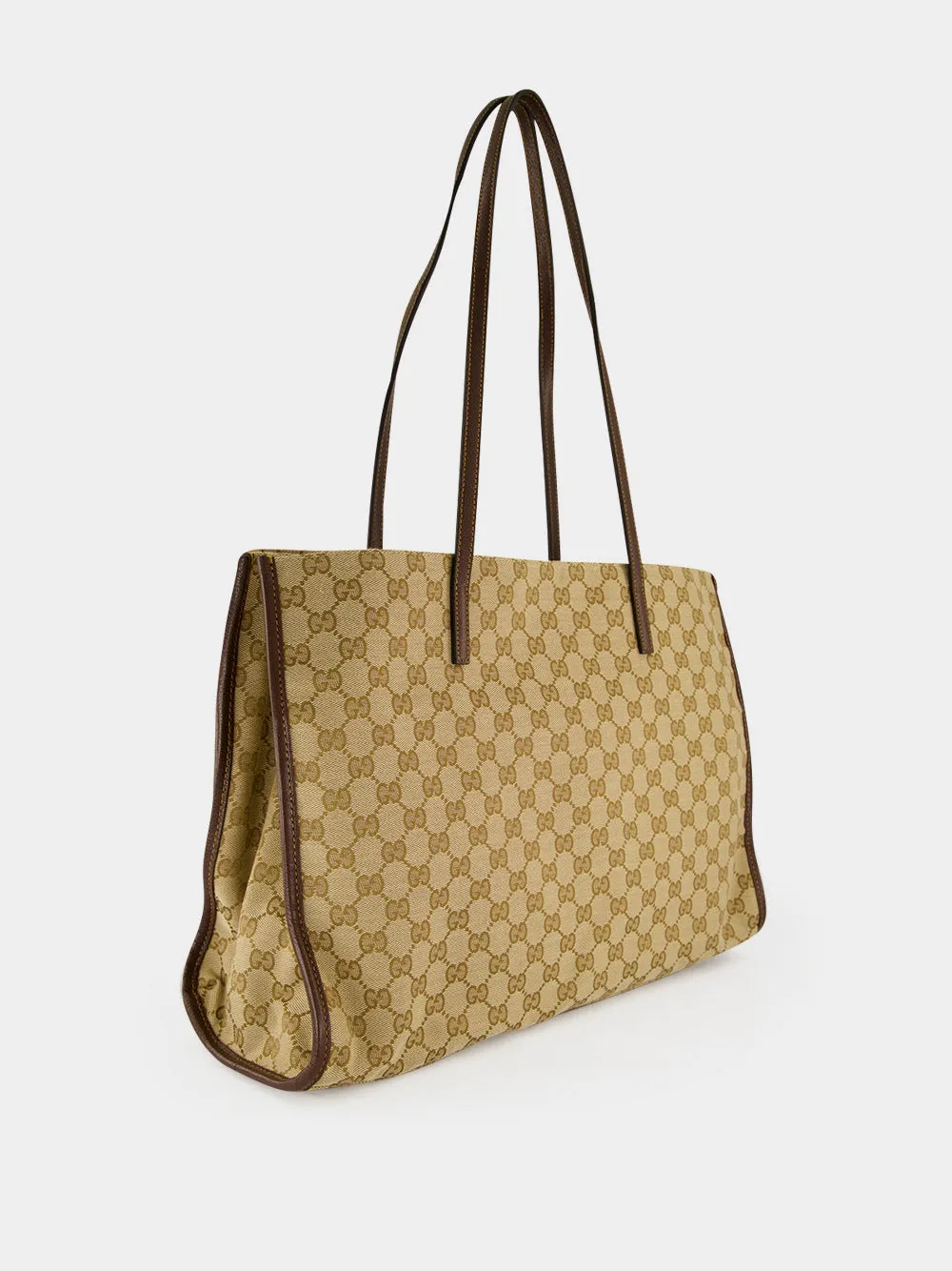 Sand and Brown GG Londra Large Tote Bag sold by Fashion Clinic product image thumbnail 2