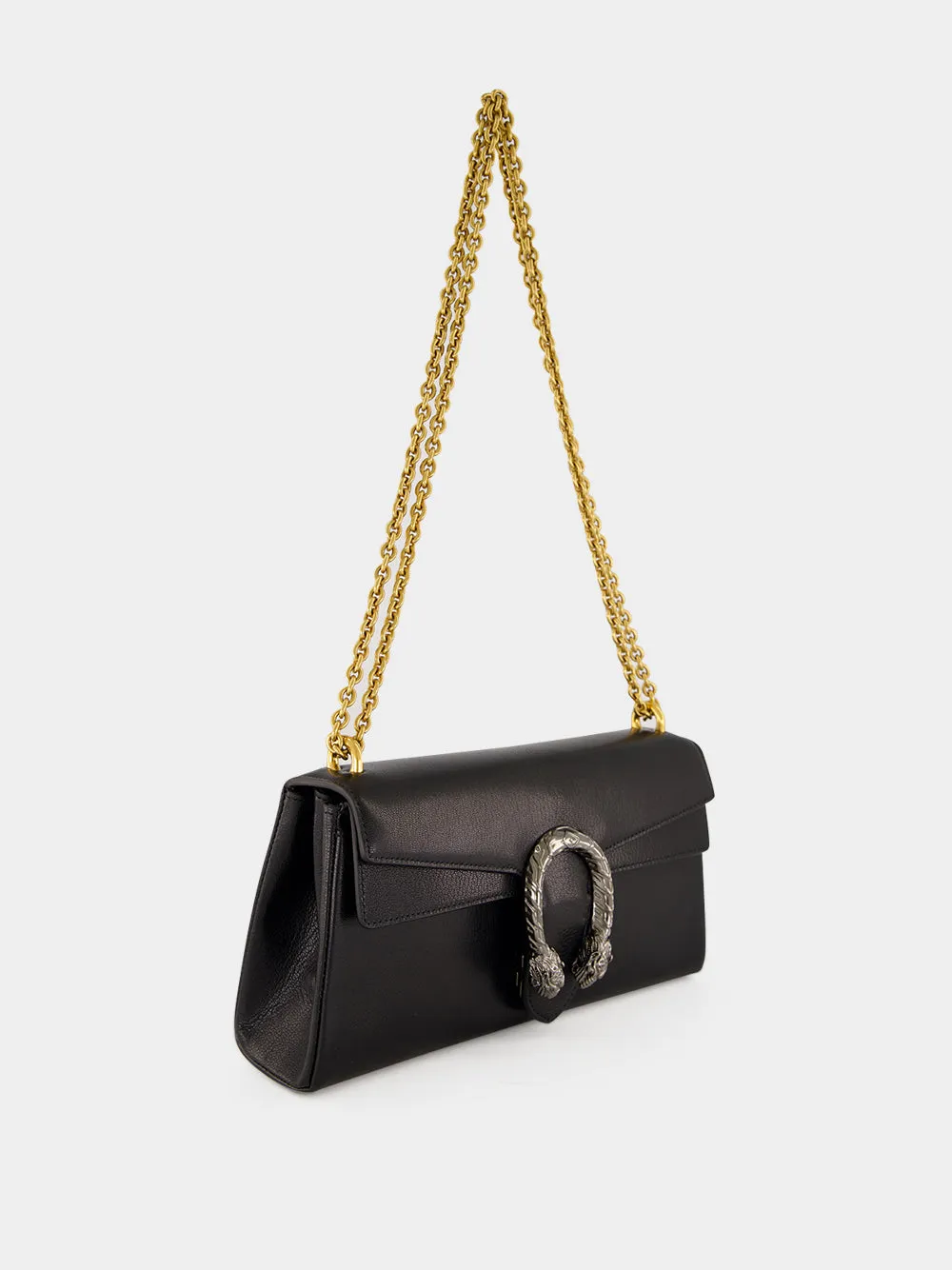 Black Leather Dionysus Medium Shoulder Bag sold by Fashion Clinic product image thumbnail 3
