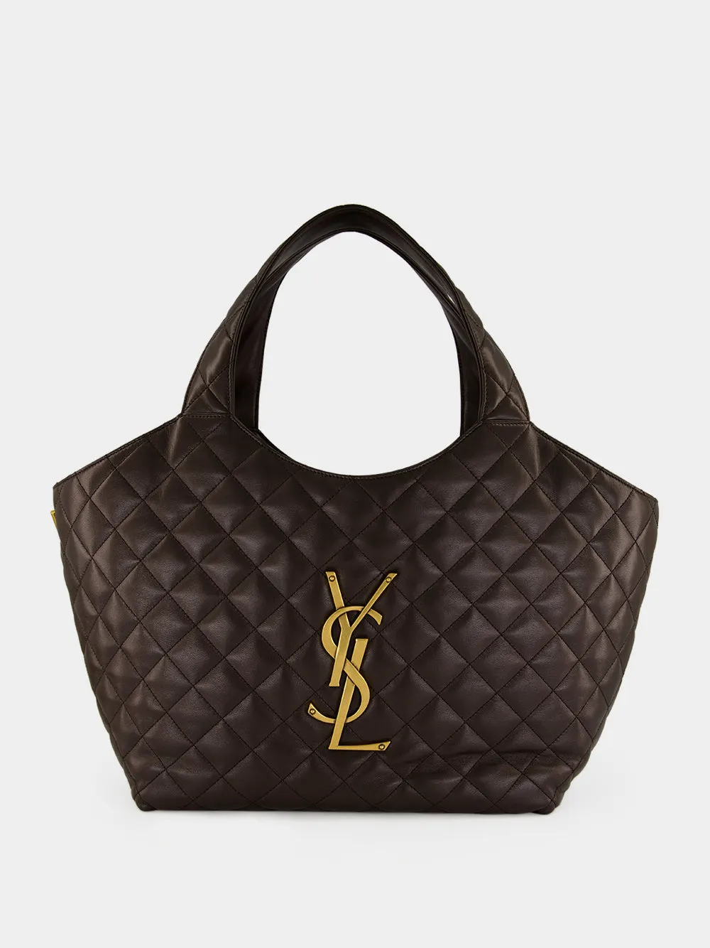 Dark Chocolate Icare Medium Quilted Bag sold by Fashion Clinic product image thumbnail 2