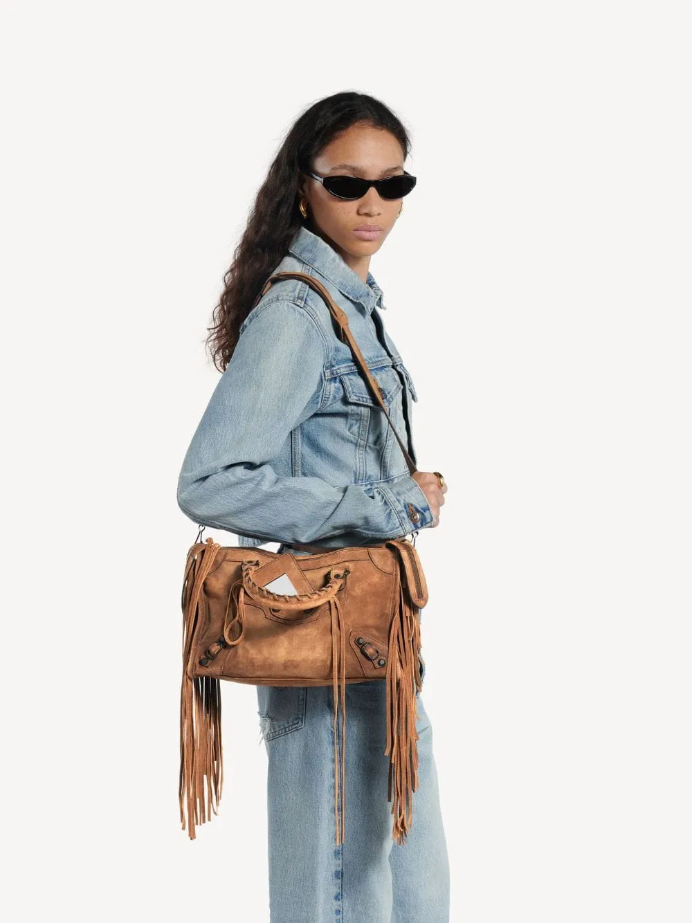 Camel Le City Small Fringe Bag sold by Fashion Clinic product image thumbnail 4