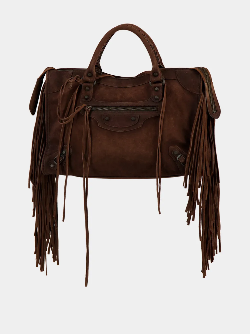 Light Espresso Le City Medium Fringe Bag sold by Fashion Clinic product image thumbnail 2
