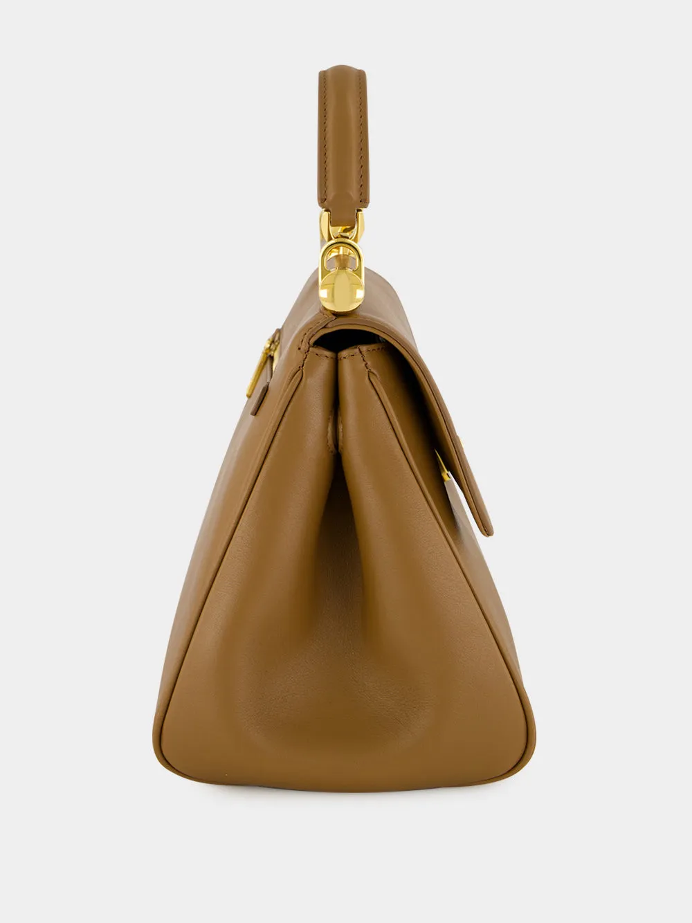 Brown Small My Sicily Calfskin Handbag sold by Fashion Clinic product image thumbnail 3
