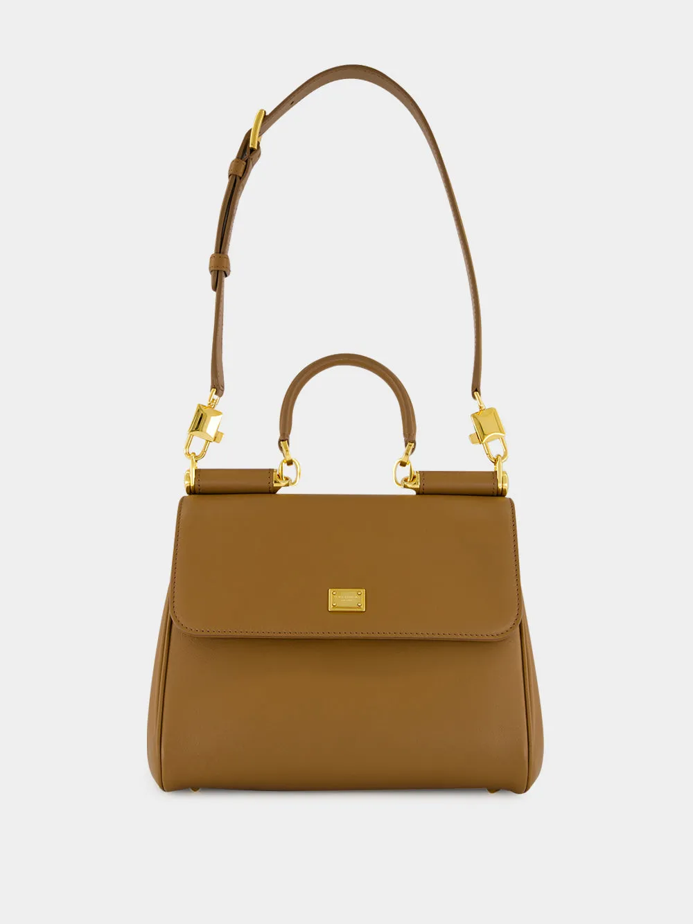 Brown Small My Sicily Calfskin Handbag sold by Fashion Clinic product image thumbnail 2