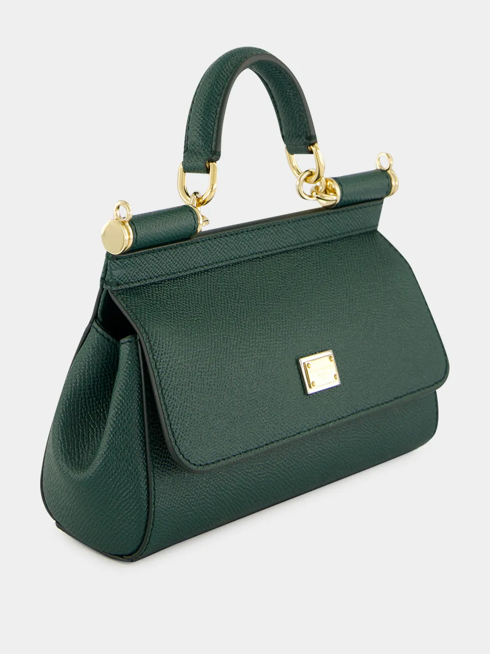 Green Mini Sicily Calfskin Handbag sold by Fashion Clinic product image thumbnail 4