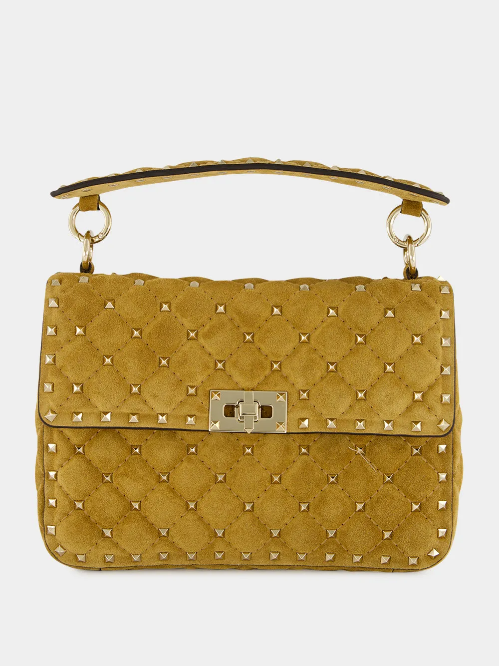 Havana Beige Rockstud Spike Medium Bag sold by Fashion Clinic