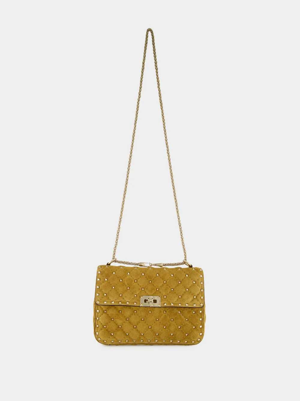 Havana Beige Rockstud Spike Medium Bag sold by Fashion Clinic product image thumbnail 3