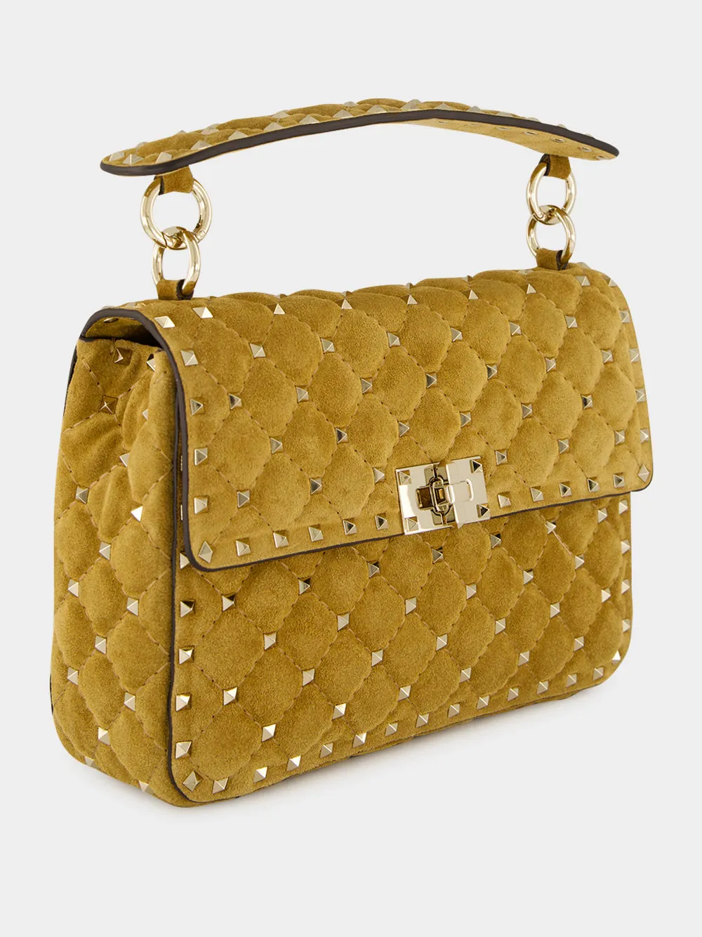 Havana Beige Rockstud Spike Medium Bag sold by Fashion Clinic product image thumbnail 5