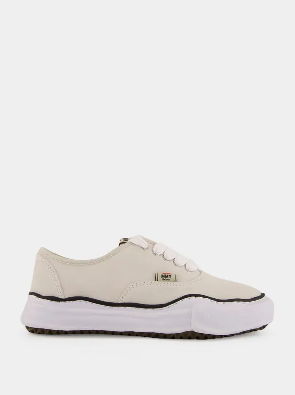 Baker OG White Suede Low-Top Sneakers made by Maison MIHARA YASUHIRO